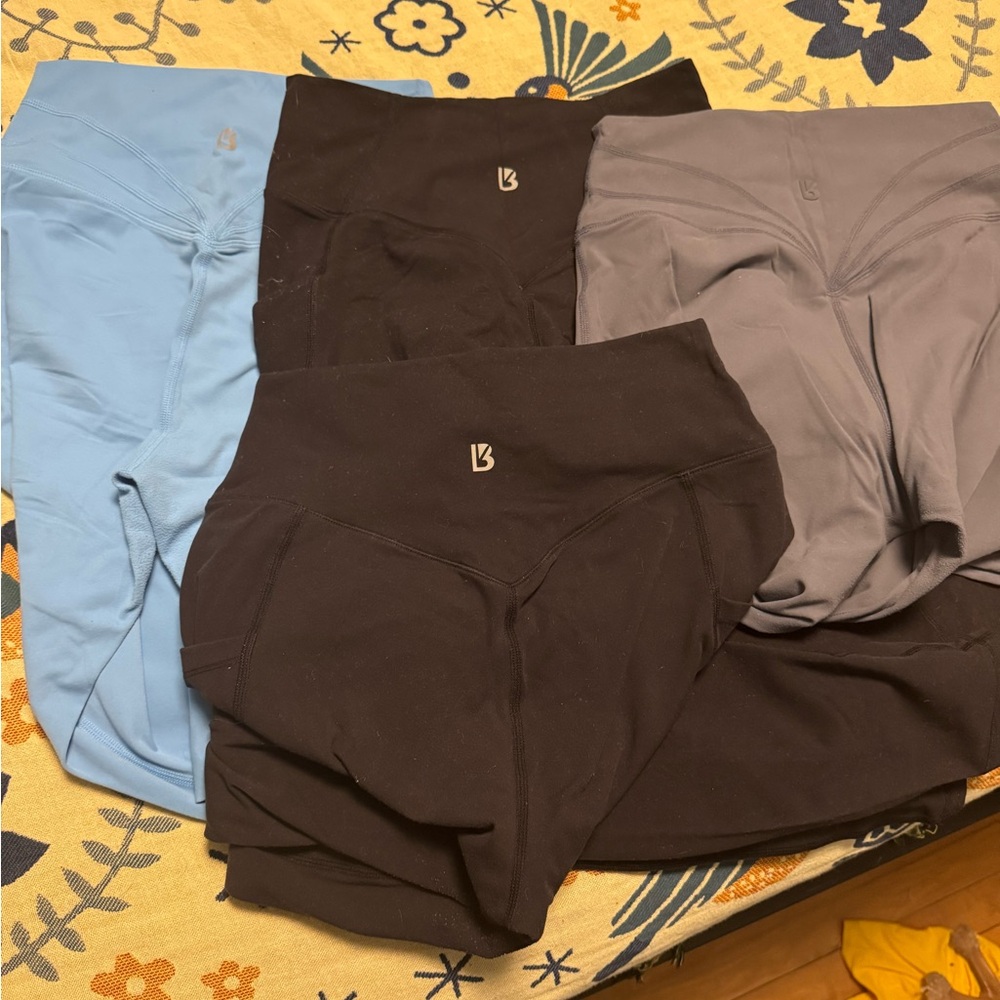 Blue & Blue-Grey ONLY BuffBunny Leggings Bundle - Size M set of 2